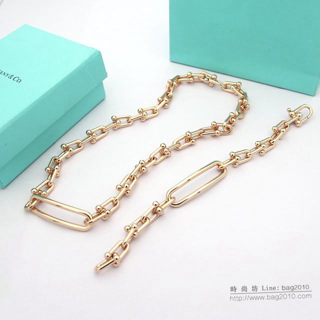 Tiffany飾品 蒂芙尼女士專櫃爆款微笑關節鏈環手鏈項鏈  zgt1812